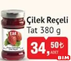 TAT ÇİLEK REÇELİ 380 G